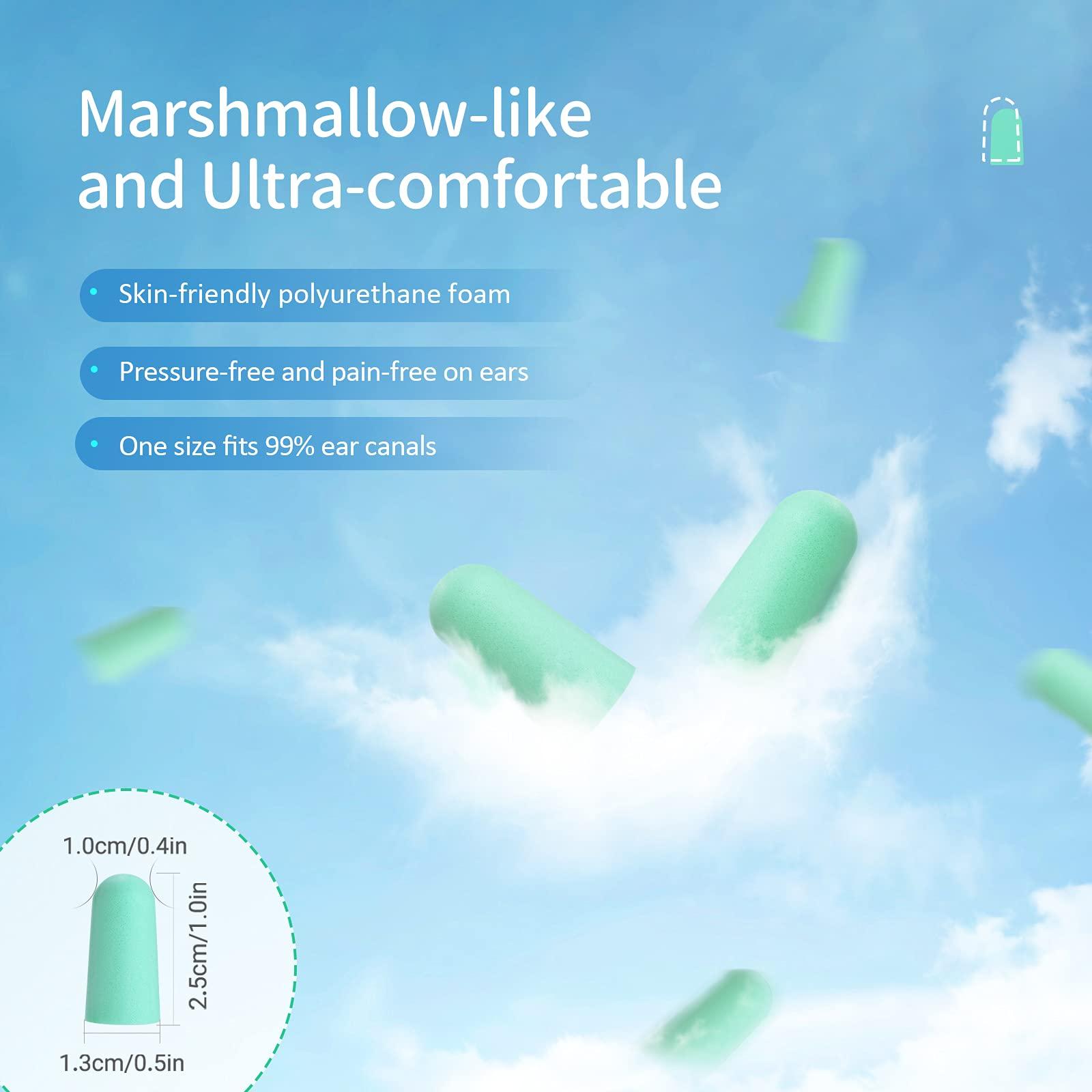 Onhear Ultra Soft Ear Plug for Sleeping, 120 PCs High Noise Cancelling Earplug with Aluminum Case, Industrial-Grade Hearing Protection Earplug for Snoring/Working/Studying/Side Sleeper, Slow Rebound