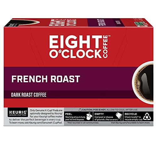 Eight O'Clock Coffee Eight O'Clock Coffee French Roast, Single-Serve Coffee K-Cup Pods, Dark Roast, 72 Count