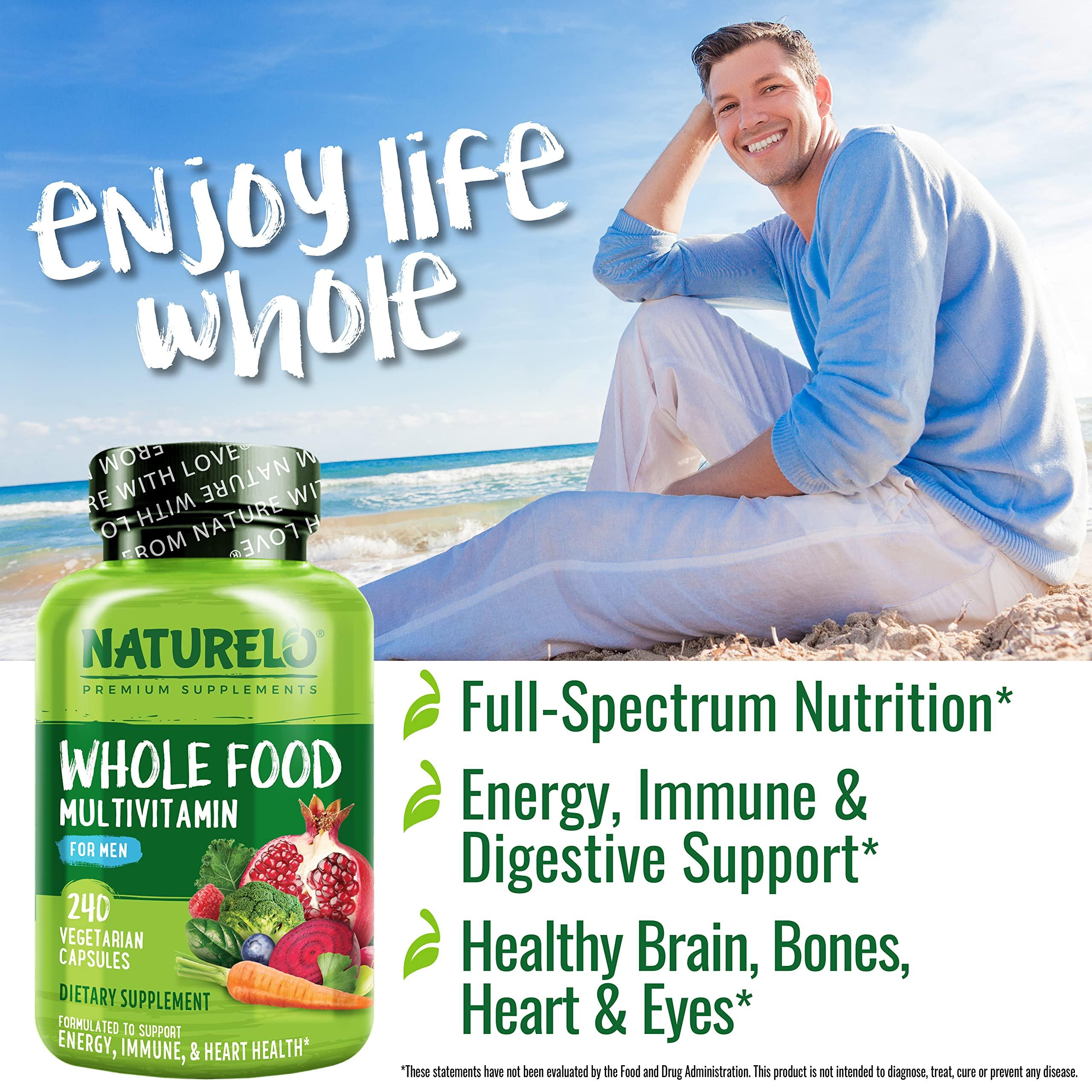 NATURELO NATURELO Whole Food Multivitamin for Women, 240ct Whole Food Multivitamin for Men, 240ct