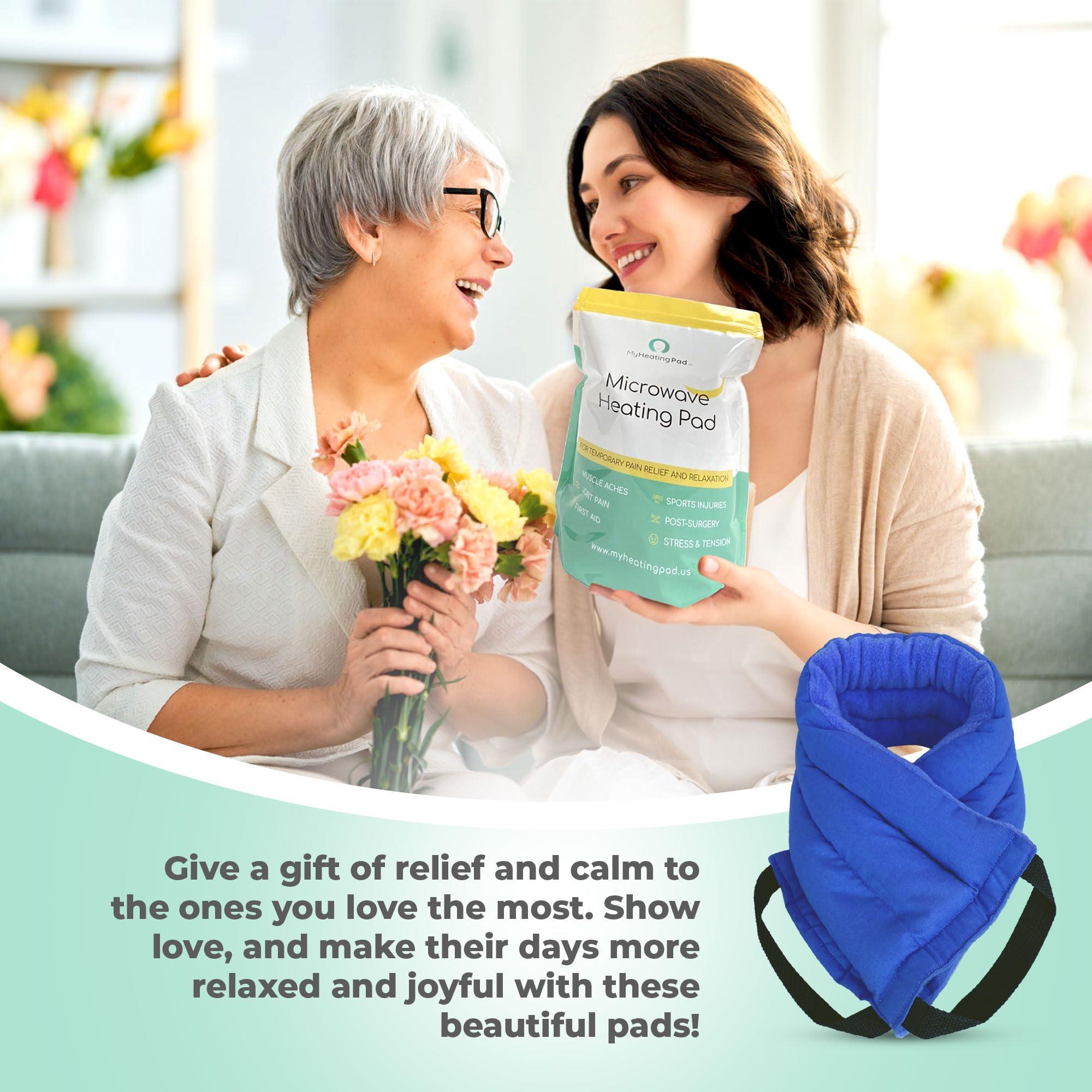 MY HEATING PAD Microwavable Heating Pads for Lower Back, Neck, and Shoulder Pain Relief - Moist Microwave Heating Pad for Muscles and Joints - Microwave Hot Pack Heat Pad for Cramps