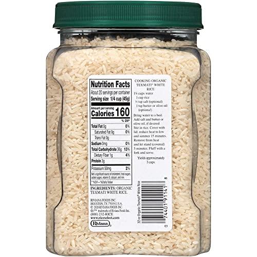 RiceSelect RiceSelect Organic Texmati White Rice, 32 Ounce (1 Count)