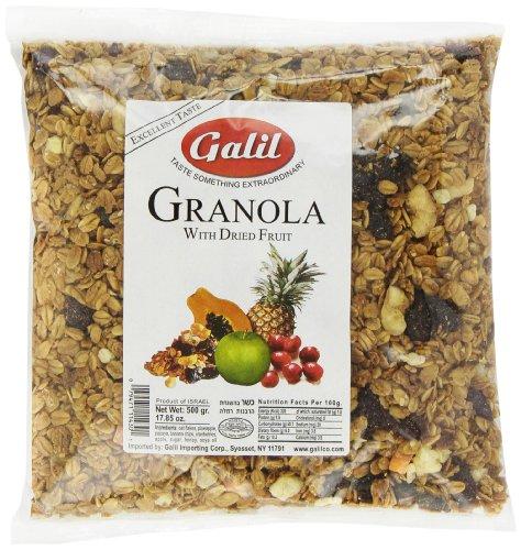 Galil Galil Granola with Dried Fruits, 17.85-Ounce Packages (Pack of 4)