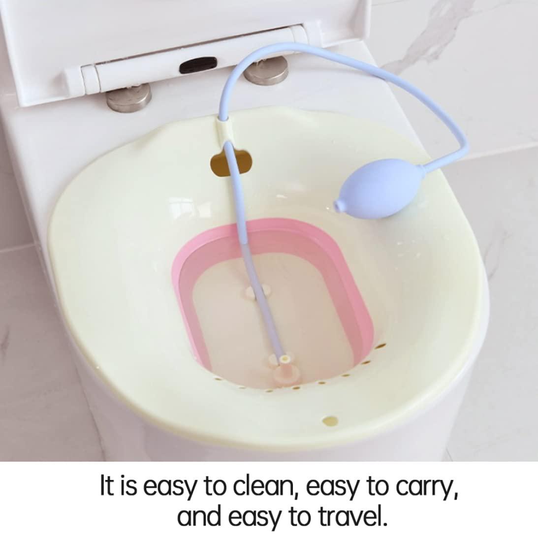 Neroyaner Neroyaner Toilet Sitz Bath Foldable Travel Portable Pregnant Women Hemorrhoids Bidet Basin Kitchen Gadgets
