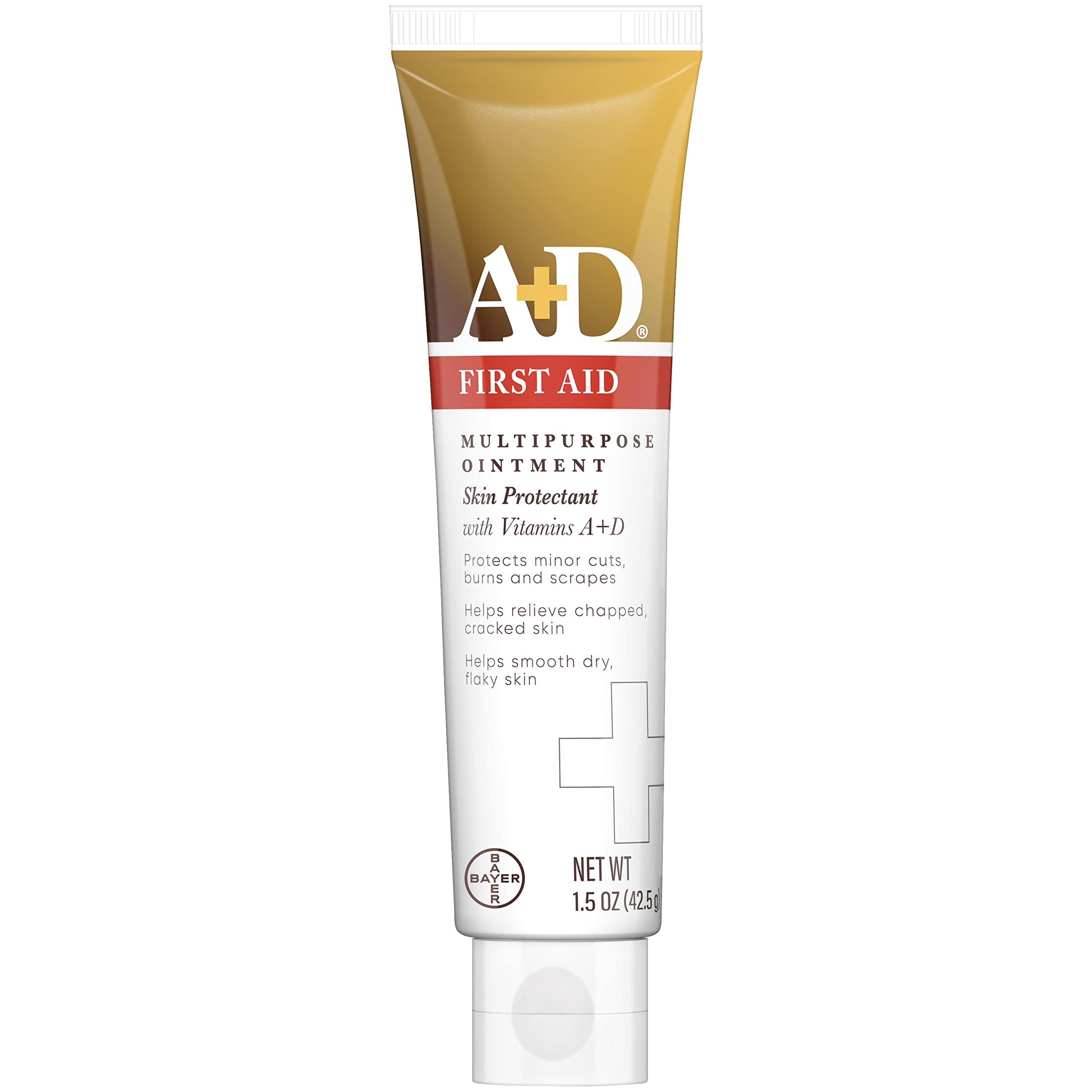 A+D A+D First Aid Ointment, Multipurpose Dry Skin Moisturizer and Skin Protectant, 1.5 Oz (Pack of 3)