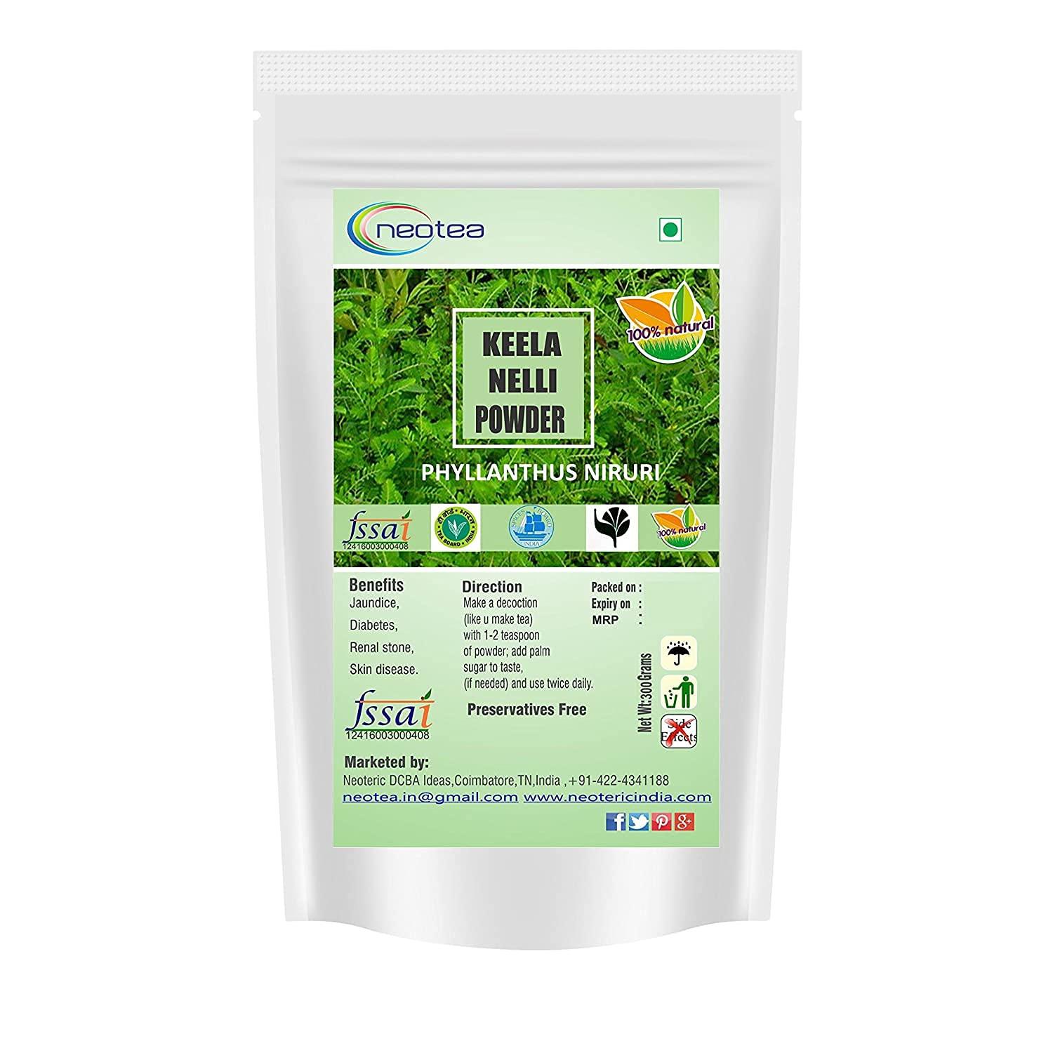 METROL METROL Neotea Keelanelli/Bhumyamalaki/Phyllanthus Niruri Powder, 300 G