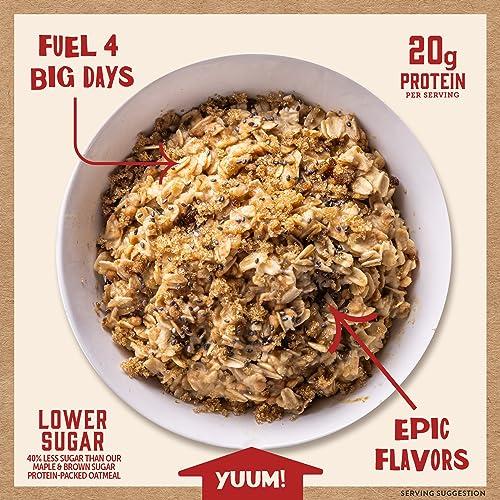 Kodiak Cakes Kodiak Cakes Peak Instant Oatmeal Packets, Maple Brown Sugar, High Protein,100% Whole Grains, 6 box with 4 packets each (Total of 24 packets)