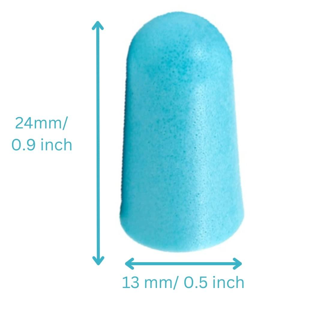 Quality Plugs by Rips Quality Foam Earplugs - 200 Pairs Bulk Pack - Ideal Ear Plugs for Sleeping, Noise Cancelling, Snoring, Travel, Shooting, Study, Work, Construction, and Safety Hearing Protection - 32 dB NRR - Blue