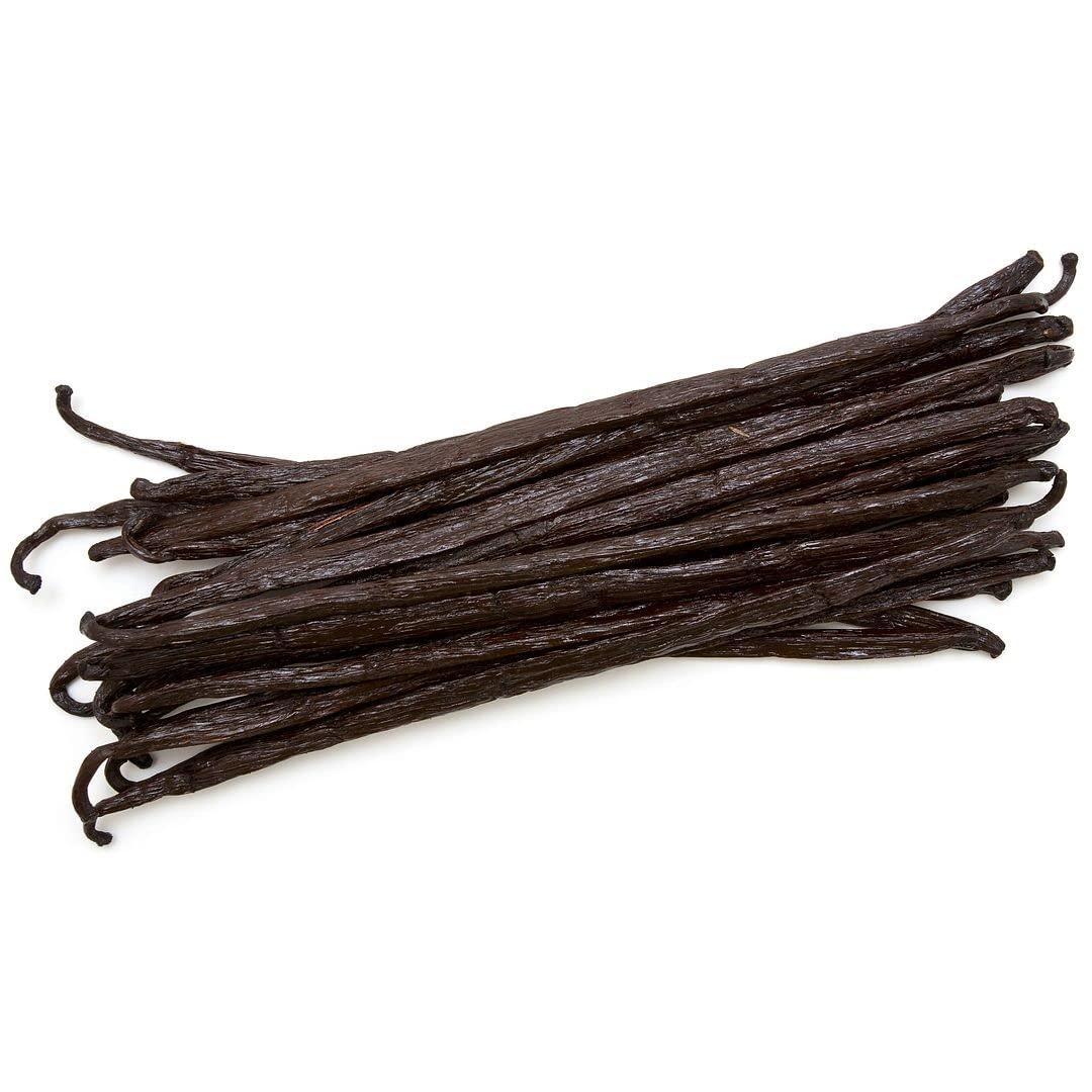 Vanilla Bean Kings Ugandan Vanilla Beans Whole Grade A Vanilla Pods for Homemade Vanilla Extract, Baking, Ice Cream, Flavoring, & Vanilla Powder (25 Pack)
