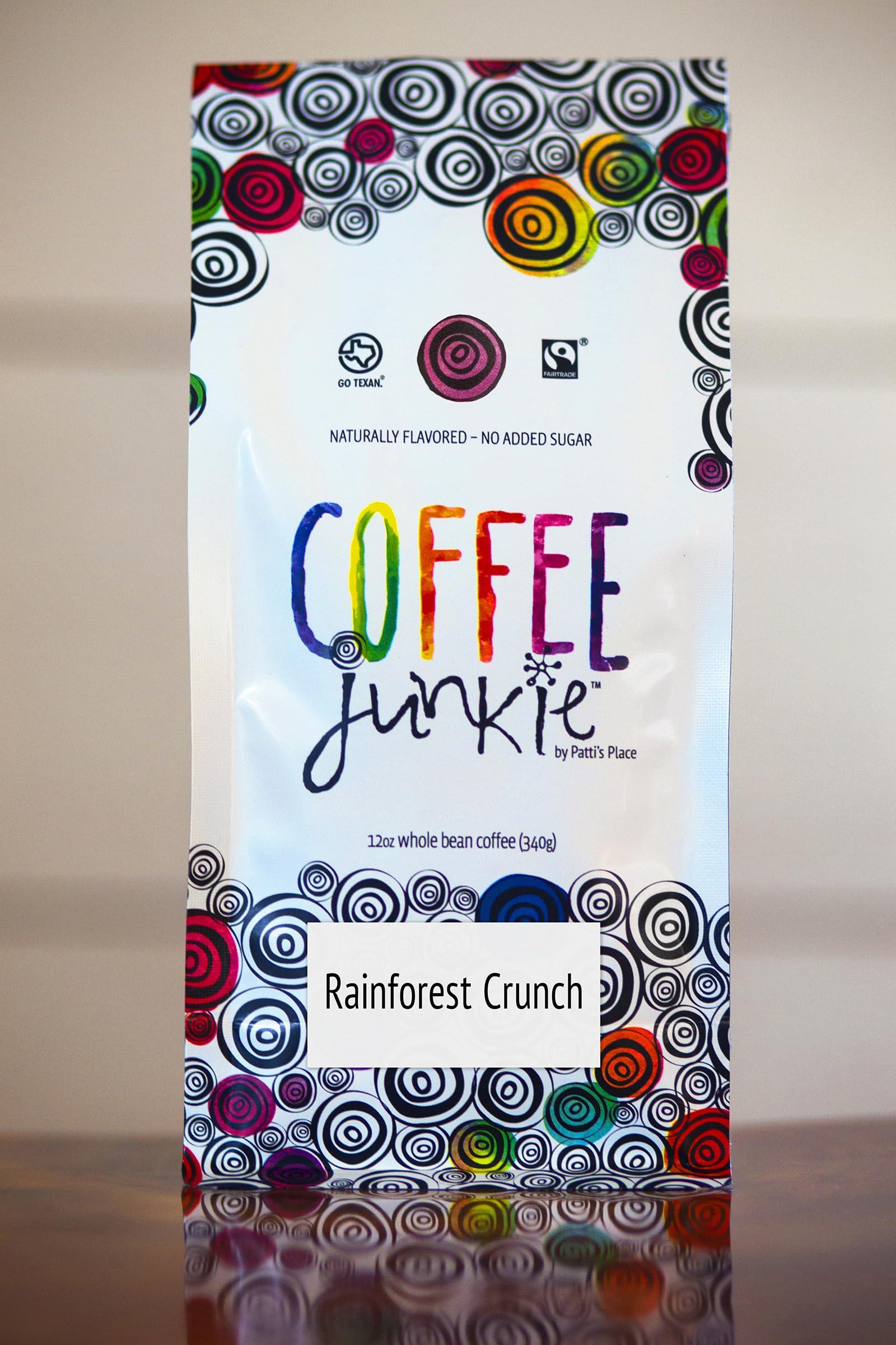 Coffee Junkie Coffee Junkie - Rainforest Crunch Flavored Coffee - 2 LB-Ground