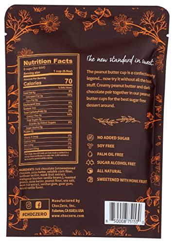 ChocZero Choczero Dark Chocolate Peanut Butter Cups, 3 OZ