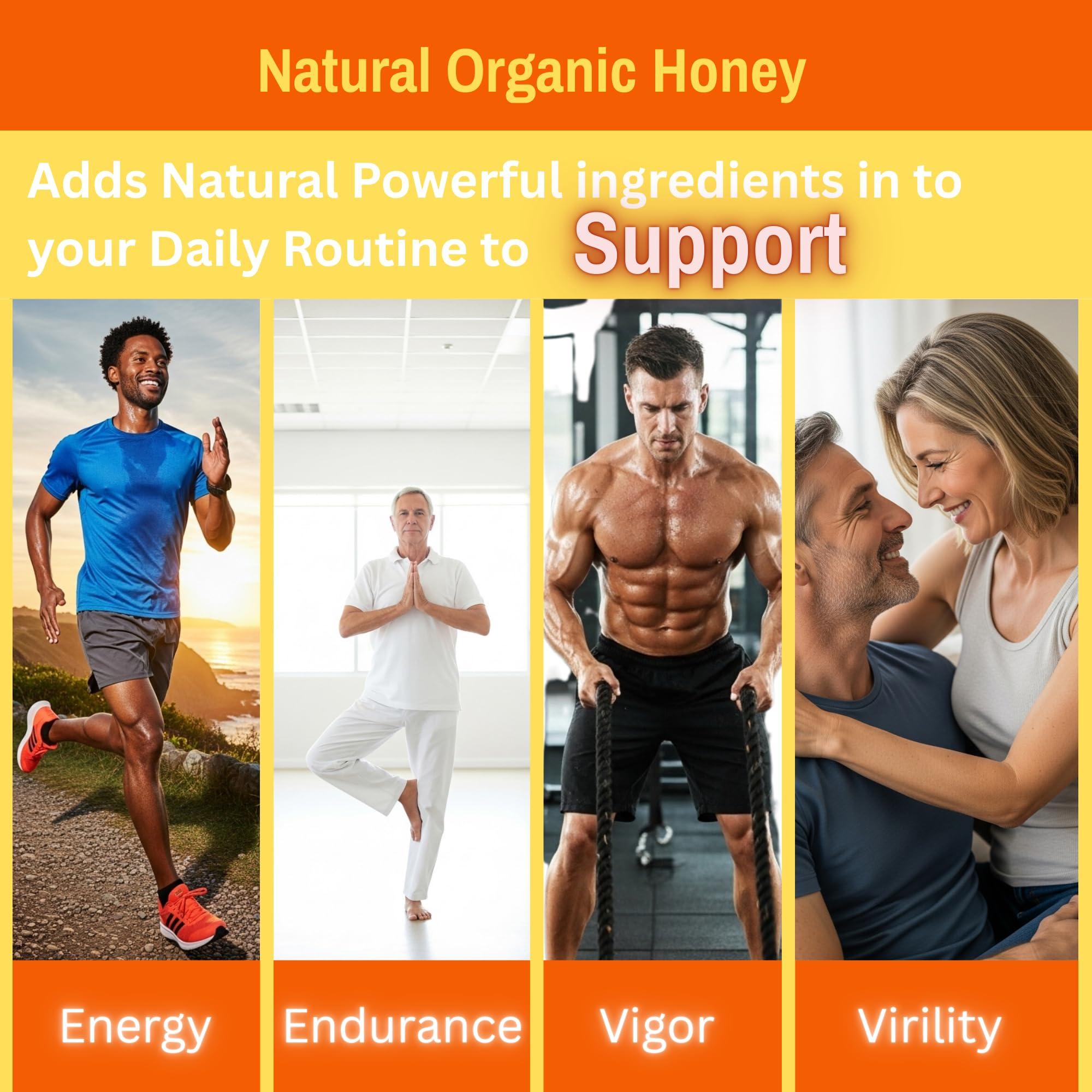 A KHAN EL ASSAL KH IMPORT-EXPORT ZIAD DABLIZ Organic Natural Honey infused with Natural Jelly, Honey Bee Pollen & 100% Mixed Natural Herbs (Large Pack of 24 Sachets 10Gram Each)