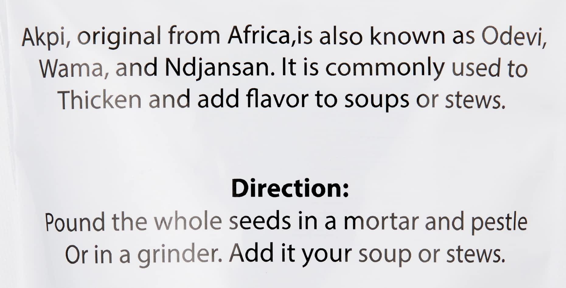 KOPABANA KOPABANA Organic Akpi Seeds | Djansang Spice | Odevi | Wama | 4oz