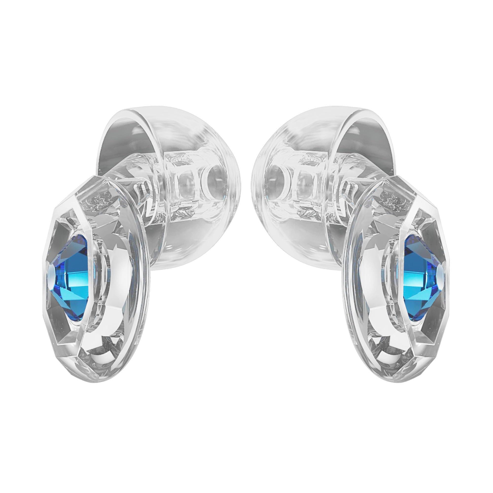Eargasm Eargasm Clicks Earplugs - Reusable Noise Reduction Ear-Plugs with Customizable Gemstone Faceplates - Hearing Protection for Noise Sensitivity at Live Concerts, Motorcycles, Sports Events, Festivals