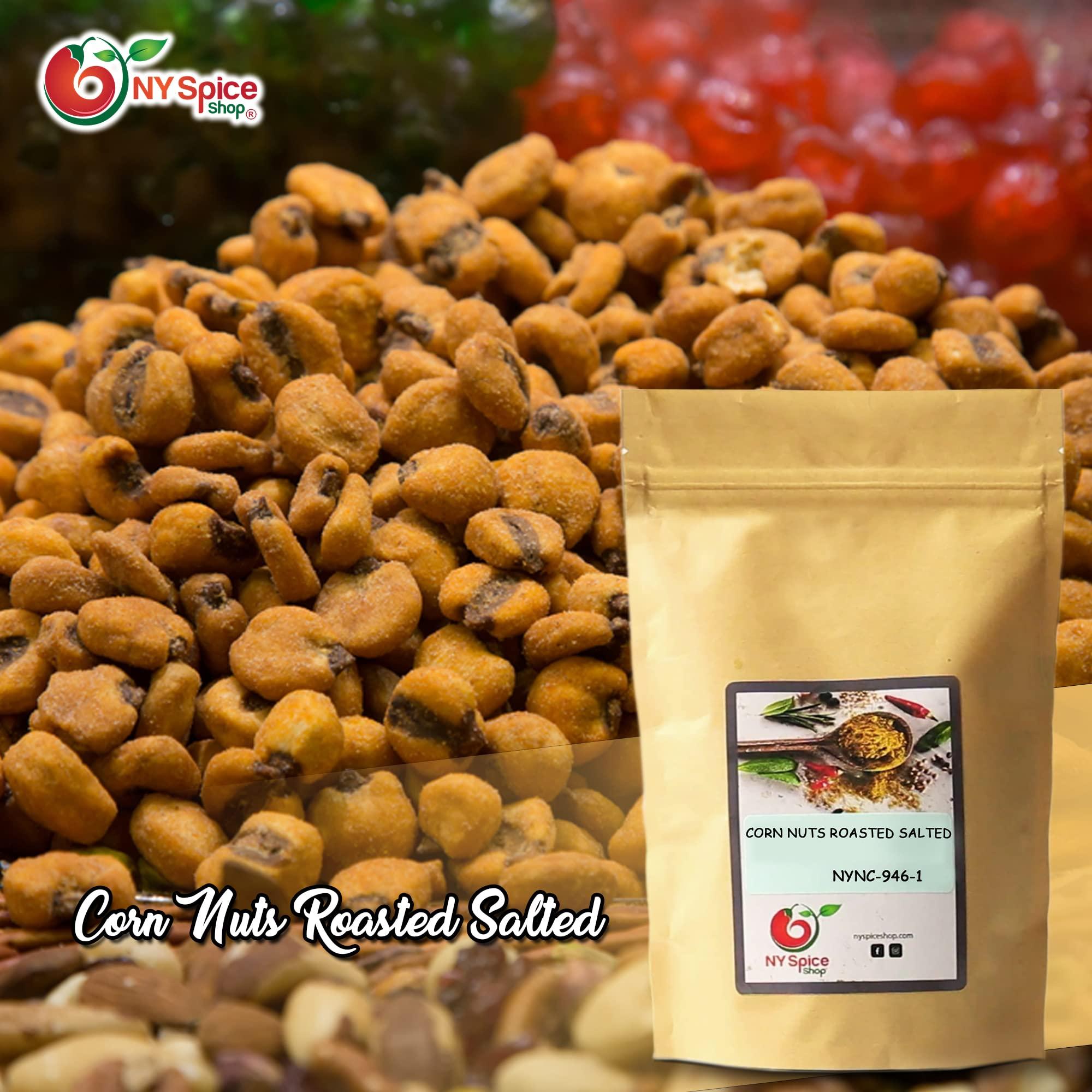 NY SPICE SHOP NY Spice Shop Roasted Corn Salted - 1 Pound Toasted Salted Corn Nuggets Trail Mix Nuts Healthy Snacks Bulk