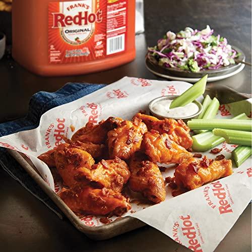 Frank's RedHot Frank's RedHot Original Cayenne Pepper Hot Sauce, 1 gal - One Gallon Bulk Container of Cayenne Pepper Hot Sauce to Add Flavorful Heat to Entrees, Sides, Snacks, and More