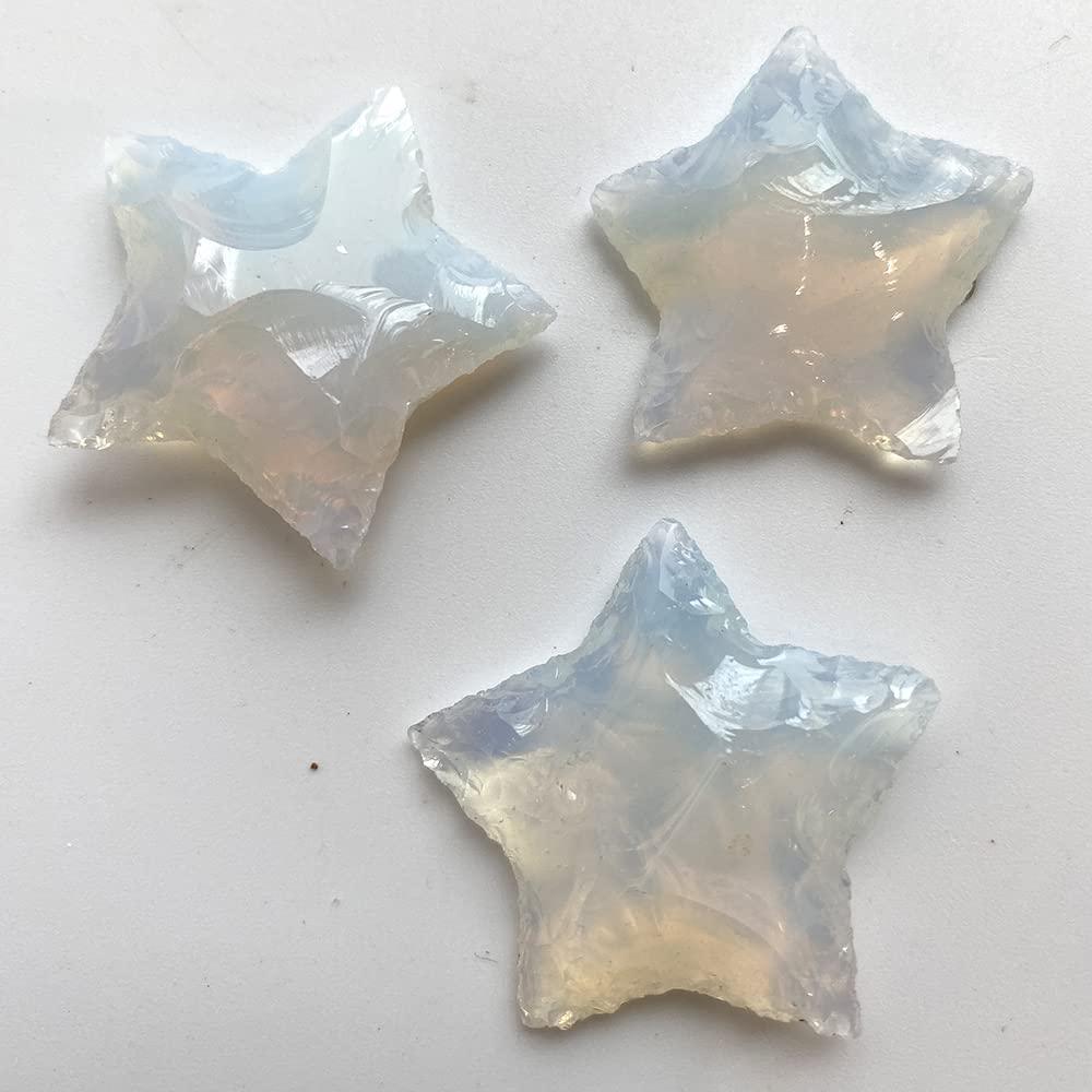 VIE VIE Faceted Star Crystal, 3x3cm, Opalite