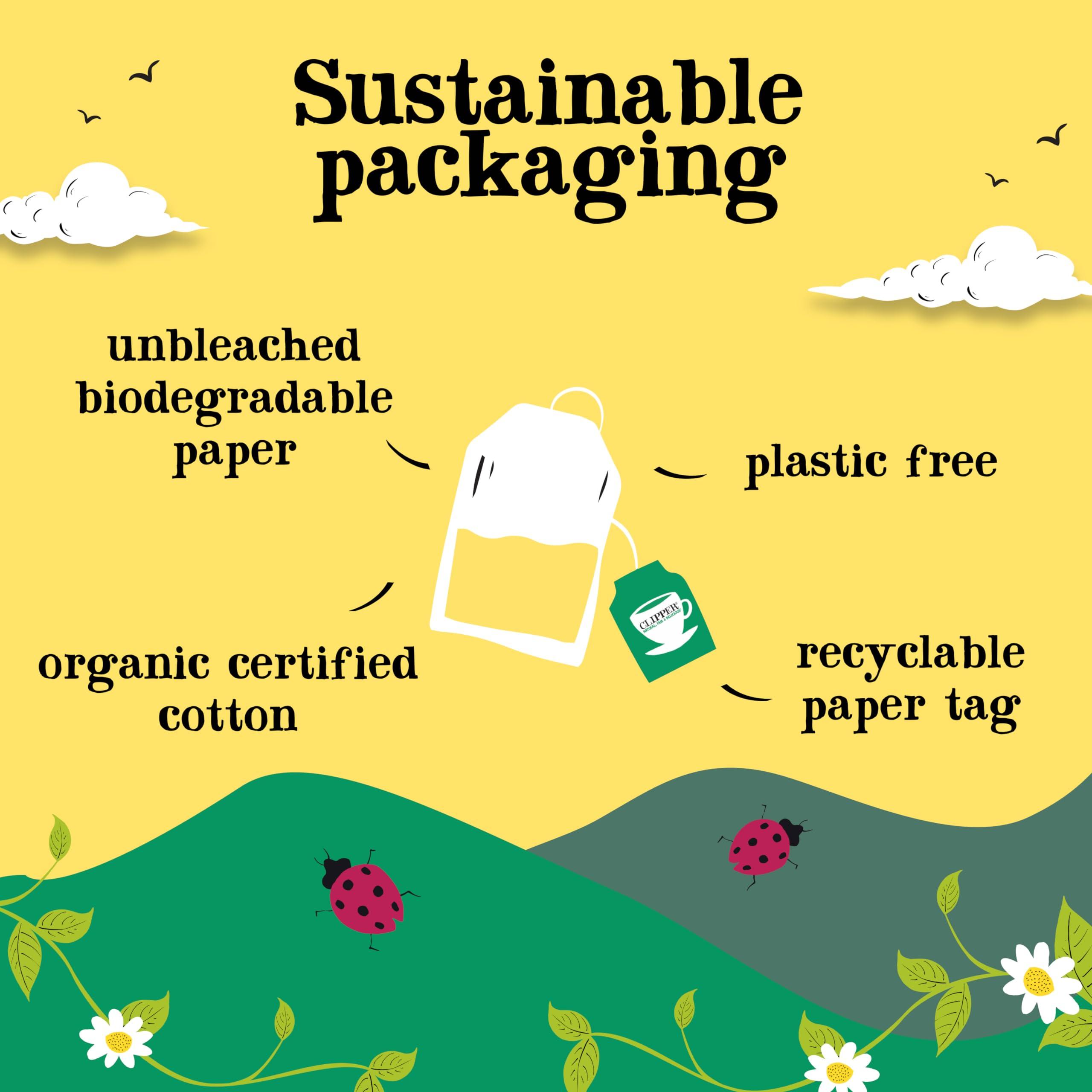 Clipper Natural, Fair & Delicious Clipper Tea Spicy Chai Herbal Tea Caffeine Free, USDA Organic, Great Hot or Iced Warming, Spicy, Natural, Fair & Delicious 20 Tea Bags