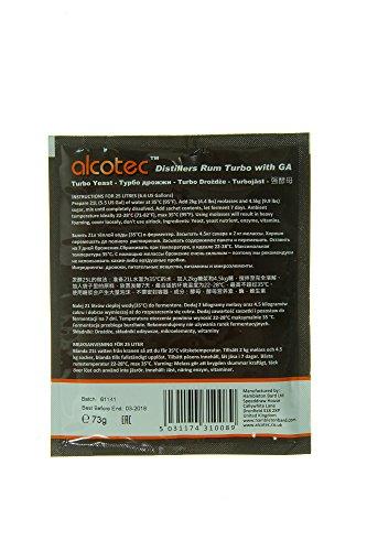Alcotec Alcotec Rum Turbo Yeast (Pack of 4)