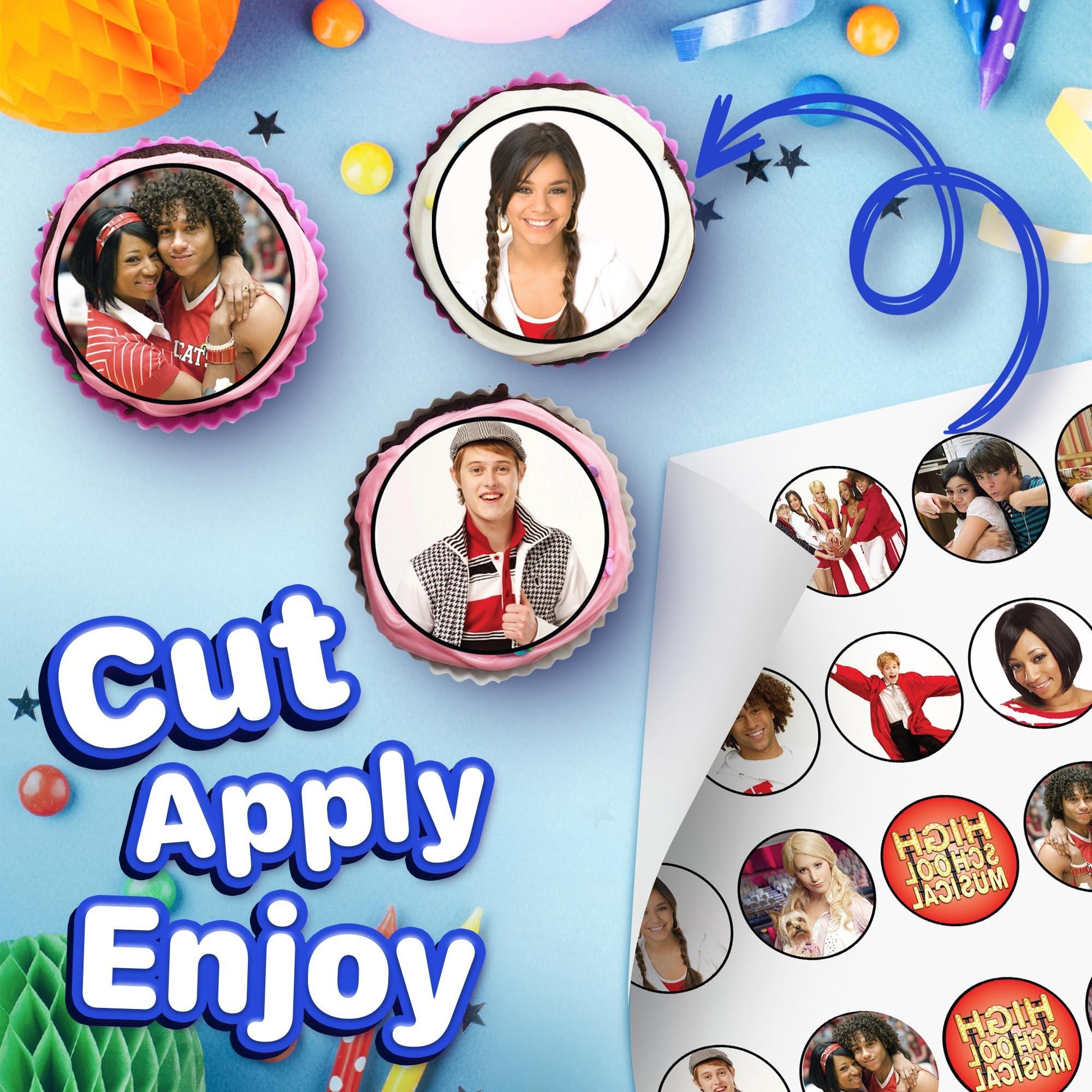 NATURAL BEHAVIOUR 30 x Edible Cupcake Toppers School Music Themed Collection of Edible Cake Decorations | Uncut Edible Prints on Wafer Sheet