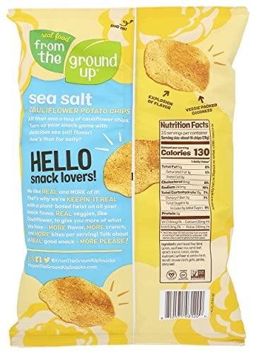 FROM THE GROUND UP FROM THE GROUND UP Sea Salt Cauliflower Chips, 3.5 OZ