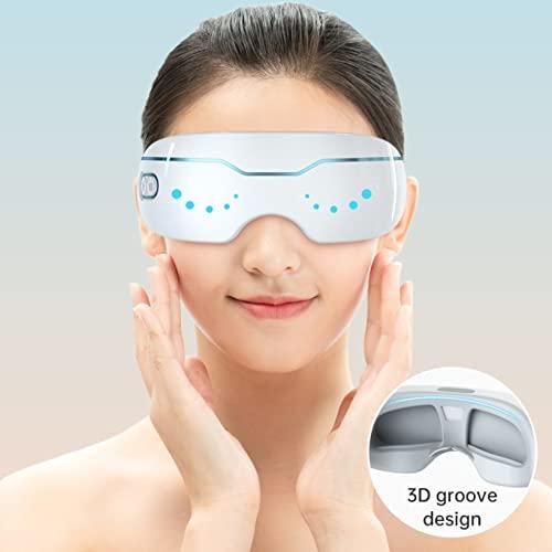 BINOXY Heated Eye Mask Rechargeable Cordless Sleep Mask with 3D Contoured Zero-Pressure Eye Warmer for Dry Eyes, Ideal Destress Gifts for Mom
