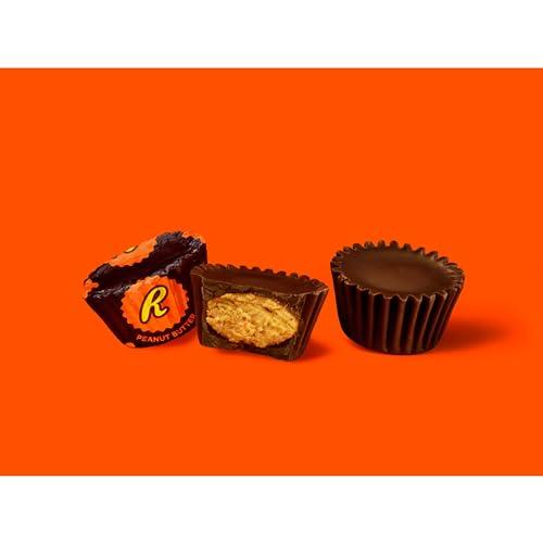 HERSHEY'S REESE\'S Miniatures Dark Chocolate Peanut Butter Cups, Candy Share Pack, 10.2 oz