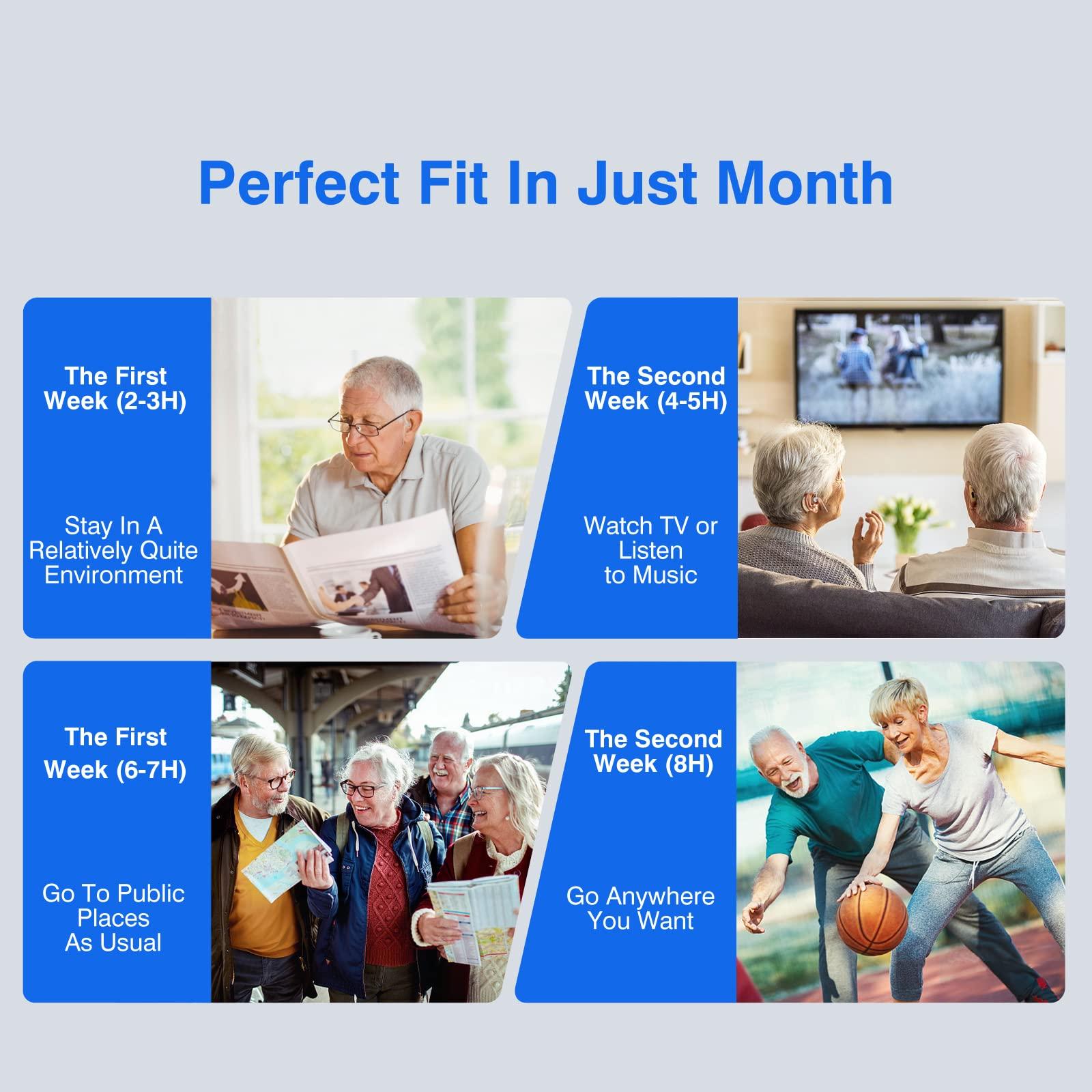 ONEBRIDGE Rechargable OTC Hearing Aids for Seniors with Advanced Noise Cancellation for Hearing Loss Ear Aid Assistant Digital Sound Amplification Devices