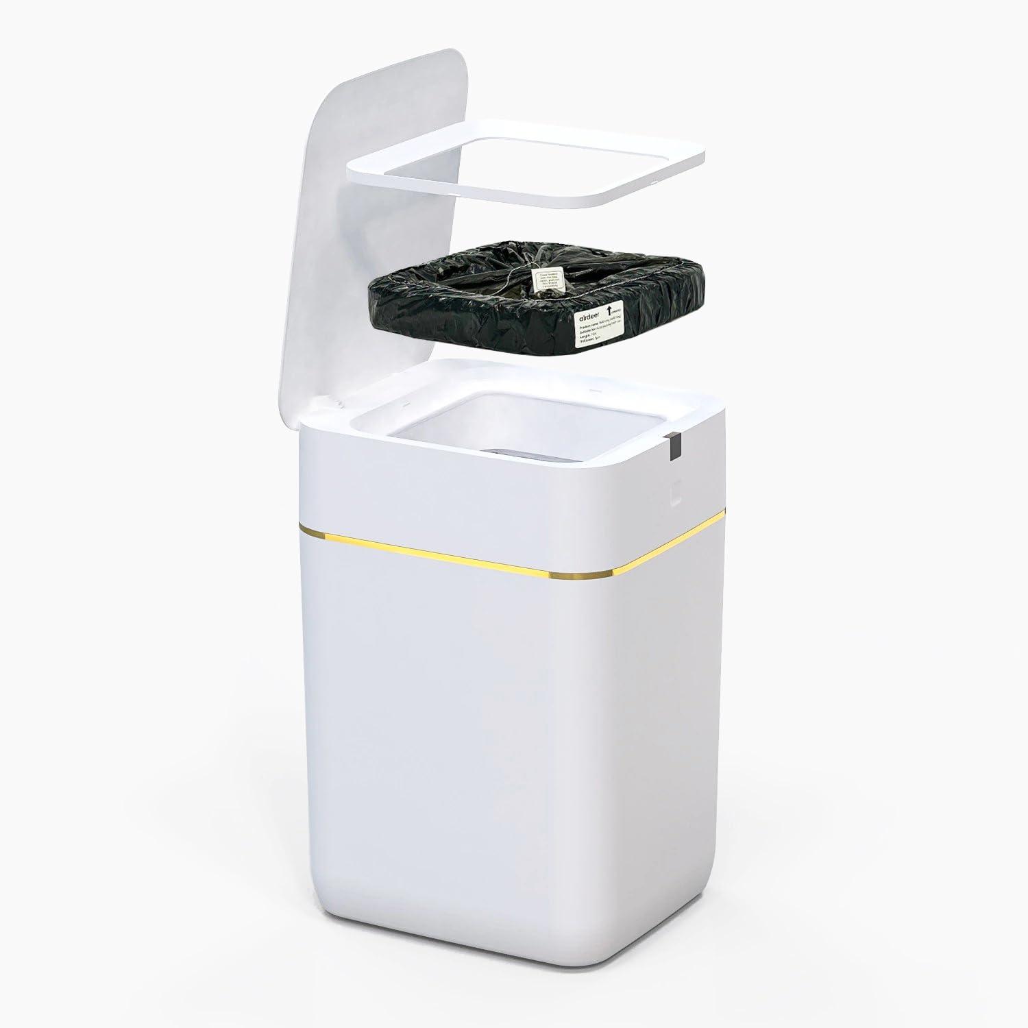 Airdeer Airdeer Refill Bag Ring, Trash can bags, 10m continuous garbage bag, Designed for Airdeer Self-sealing Smart Trash Can(A1/L2, Pack of 6)