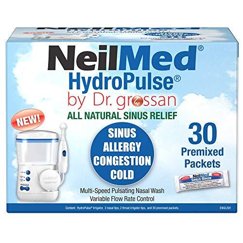 NeilMed Neilmed Hydropulse by Dr Grossan - Multi-Speed Electric Pulsating Nasal Sinus Irrigation System, 1 count