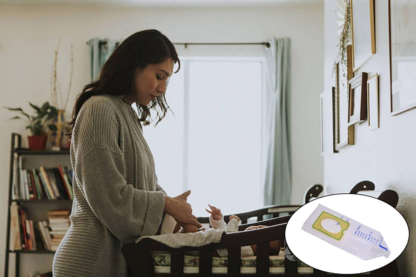 Yeustkony 20 PCS Pediatric Urine Bag Collectors, Disposable Baby Clear Catcher Pouch Individually Pee Bags Spill Proof Baby Urine with Adhesive Surface for Kids Urine Collection