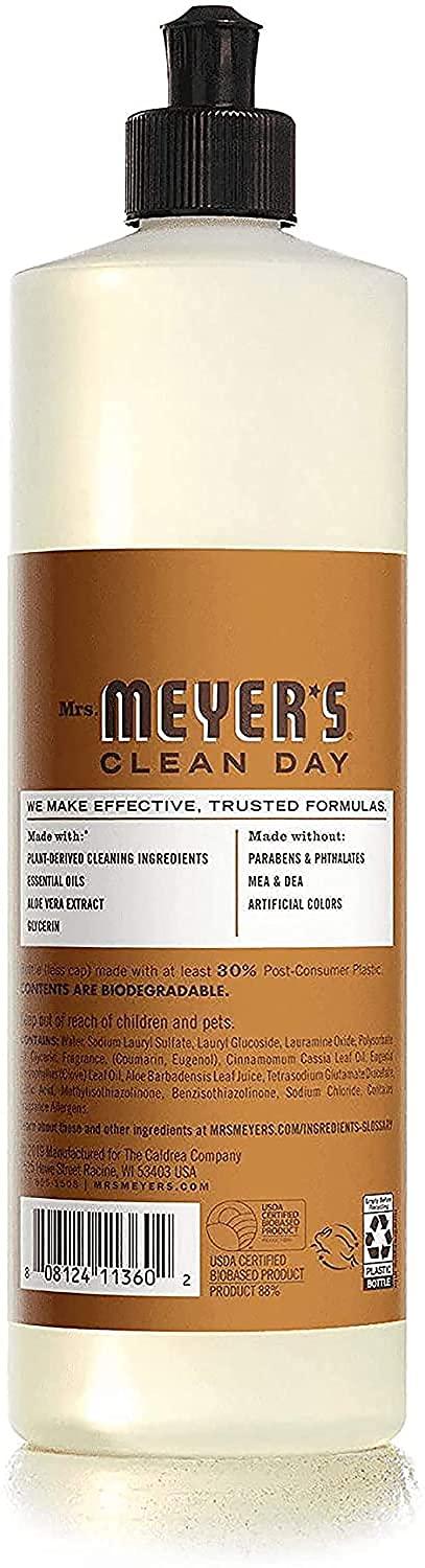 MRS. MEYER'S CLEAN DAY Mrs. Meyer\'s Liquid Dish Soap, Acorn Spice, 16 OZ (Pack - 3)
