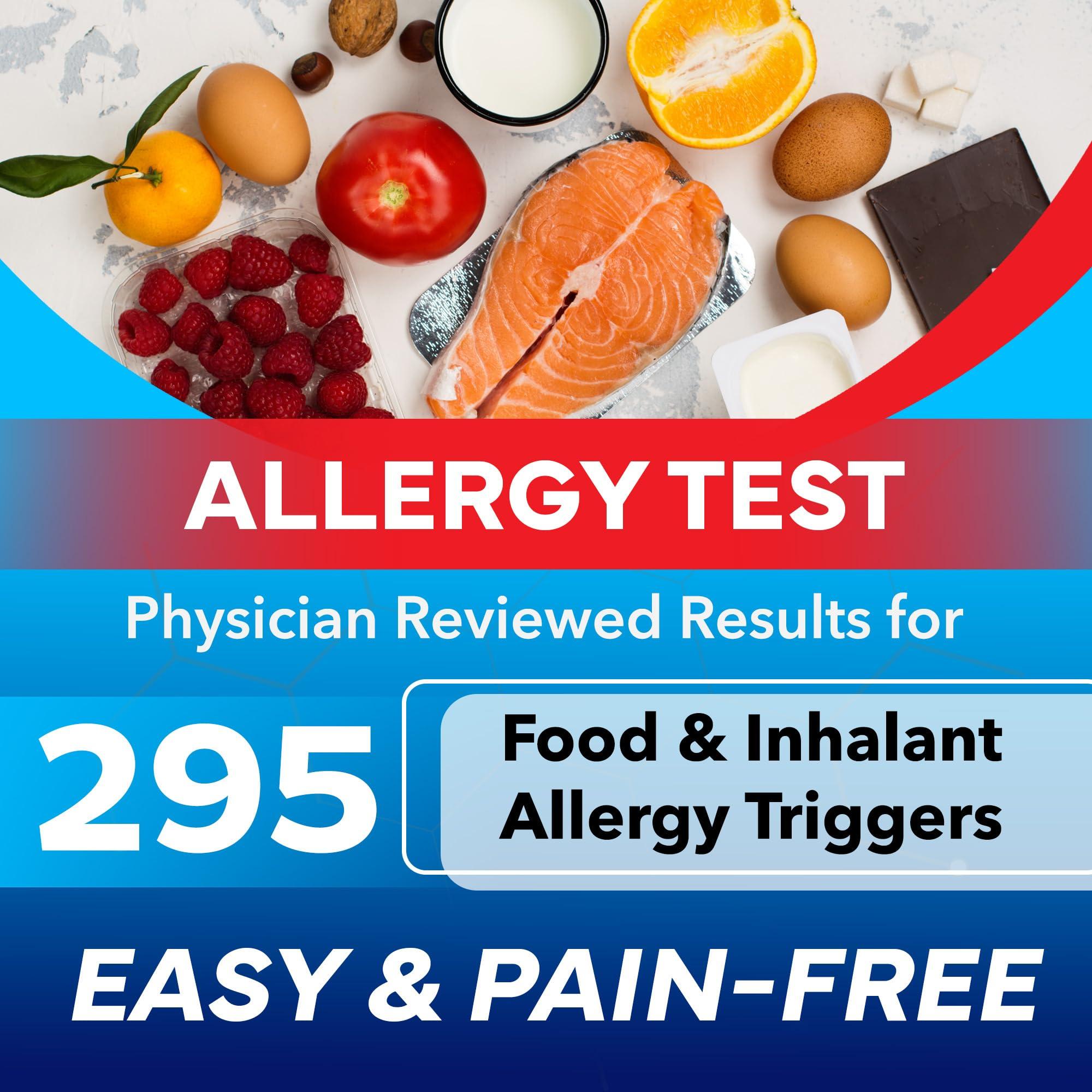 Better Life Science Comprehensive at-Home Food and Environmental Allergy Test Kit with 295 Triggers for Adults and Kids, Easy and Pain-Free Testing for Accurate Results