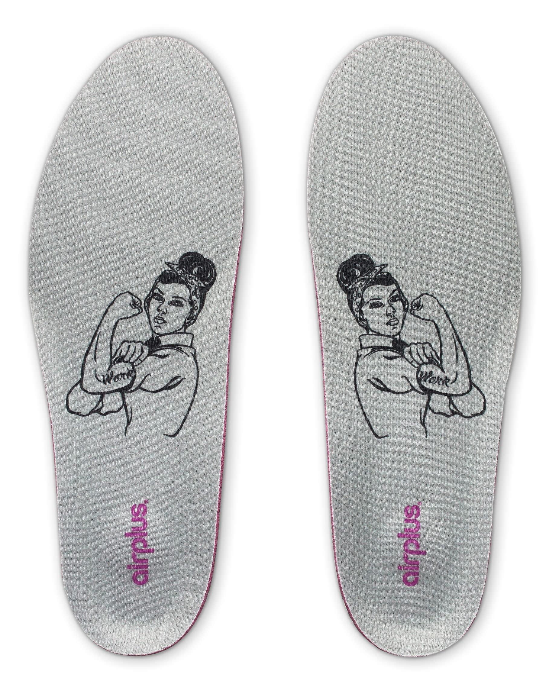 Airplus Airplus Ultra Work Memory Plus Shoe Insoles for Long Lasting Comfort, Womens, Size 5-11 Multicolor (Pack of 2)