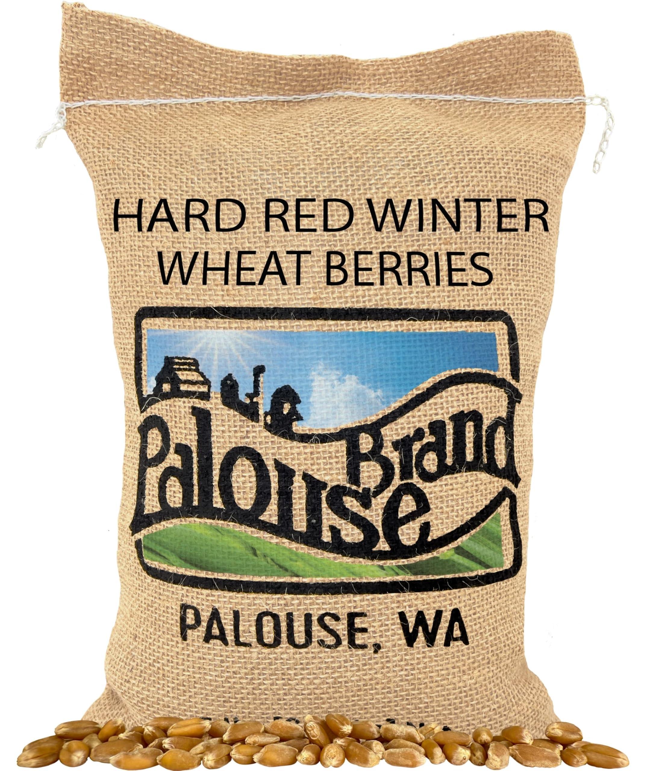 Palouse Brand Certified Glyphosate Residue Free Hard Red Winter Wheat Berries | 5 LBS | Family Farmed in Washington State | Non-GMO Project Verified | 100% Non-Irradiated | Certified Kosher Parve | Field Traced | Burlap Bag