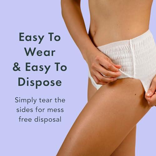 Rael Rael Bundle - Disposable Underwear (Size S-M, 10 Count) & PMS Supplement for Women (28 Capsules)