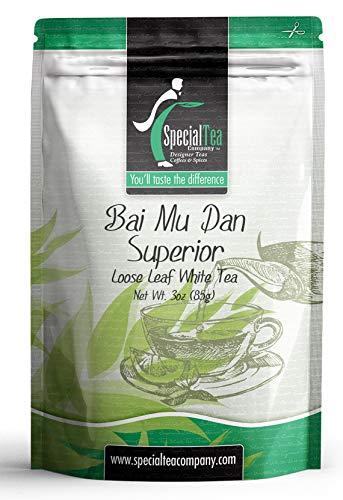 SpecialTea Company Special Tea Company Bai Mu Dan Superior Organic White Tea, Loose Leaf 3 oz.