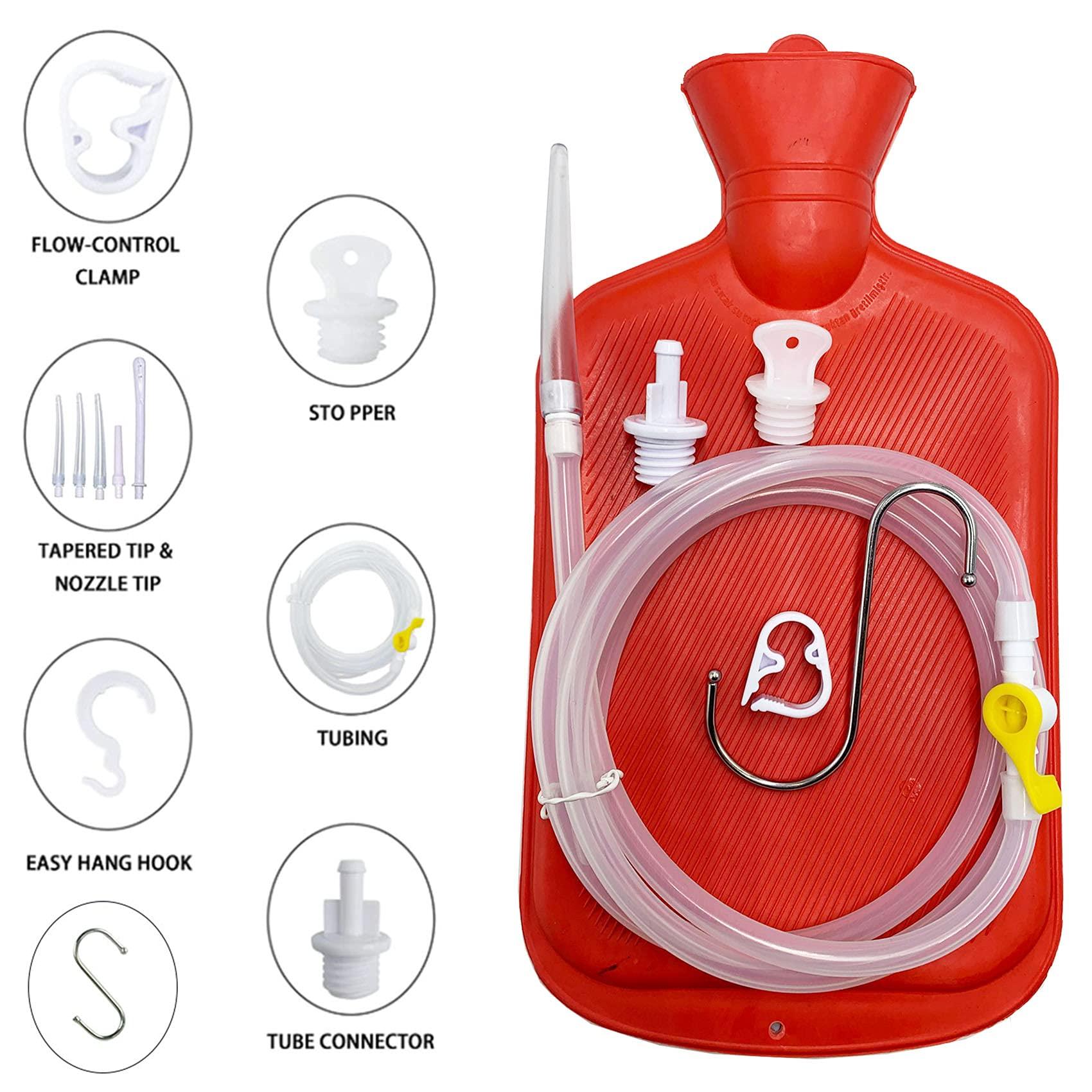 GNEGKLEAN 1 Enema Bulb + Enema Bag