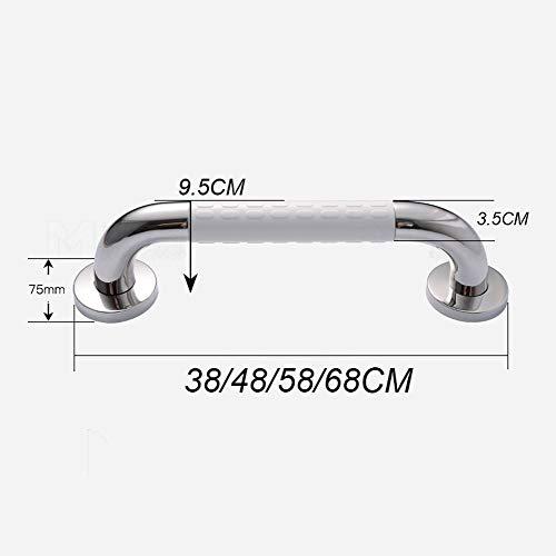TenNuoDa Grab Bar Bathroom Safety Hand Rail 22-Inch Chrome Grab Bars for Bathtubs and Showers, 304 Stainless Steel Handrail with Nylon Handle Grab Bars for , Handicap Rails Elderly Children Grab Bars Armrest C