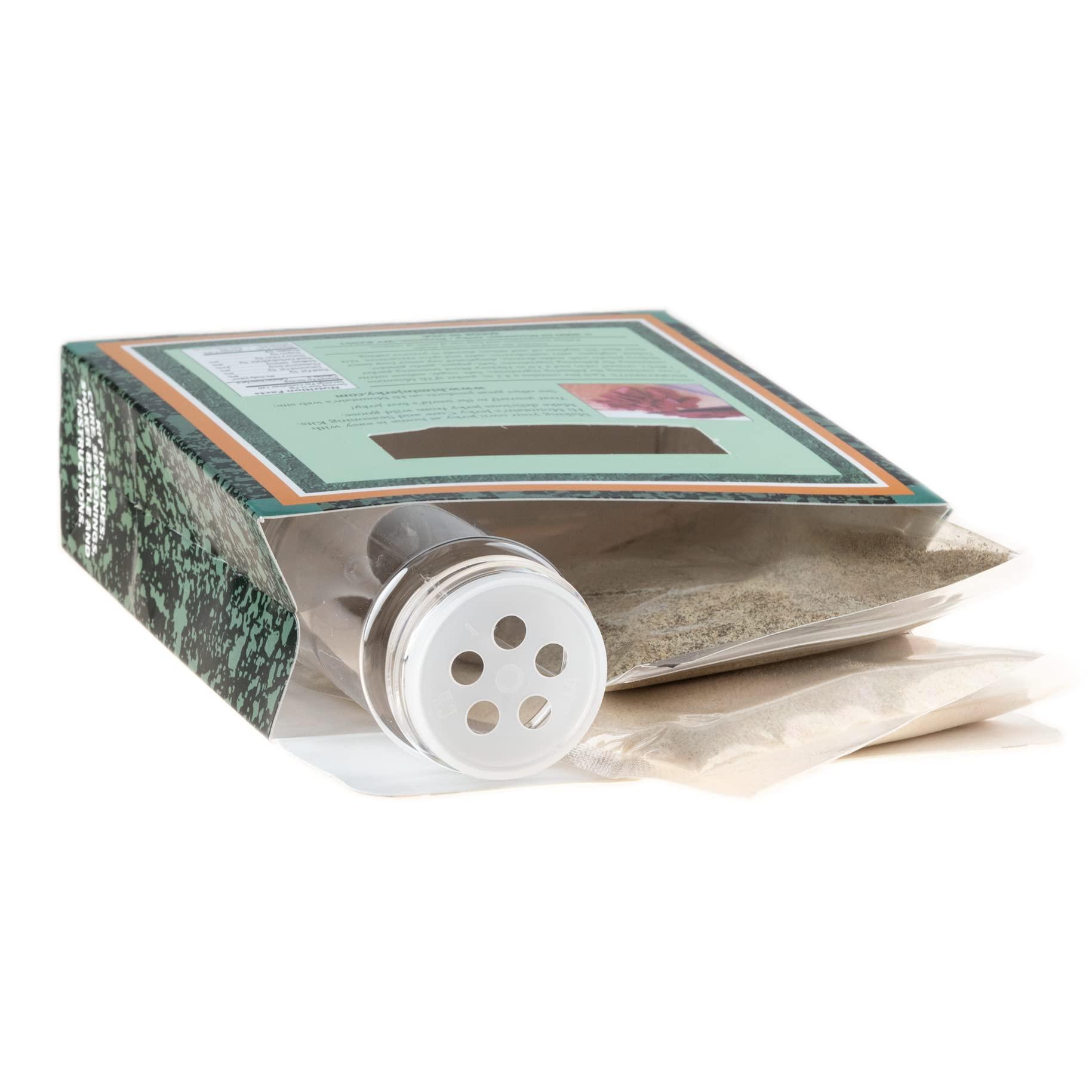 Hi Mountain Hi Mountain Jerky Seasoning and Cure Kit | GOOSE HICKORY BLEND | Create Savory Homemade Beef Jerky | Great for Turkey, Chicken, & Ducks too | Mix will Season up to 15lbs. of Meat (1 Box)