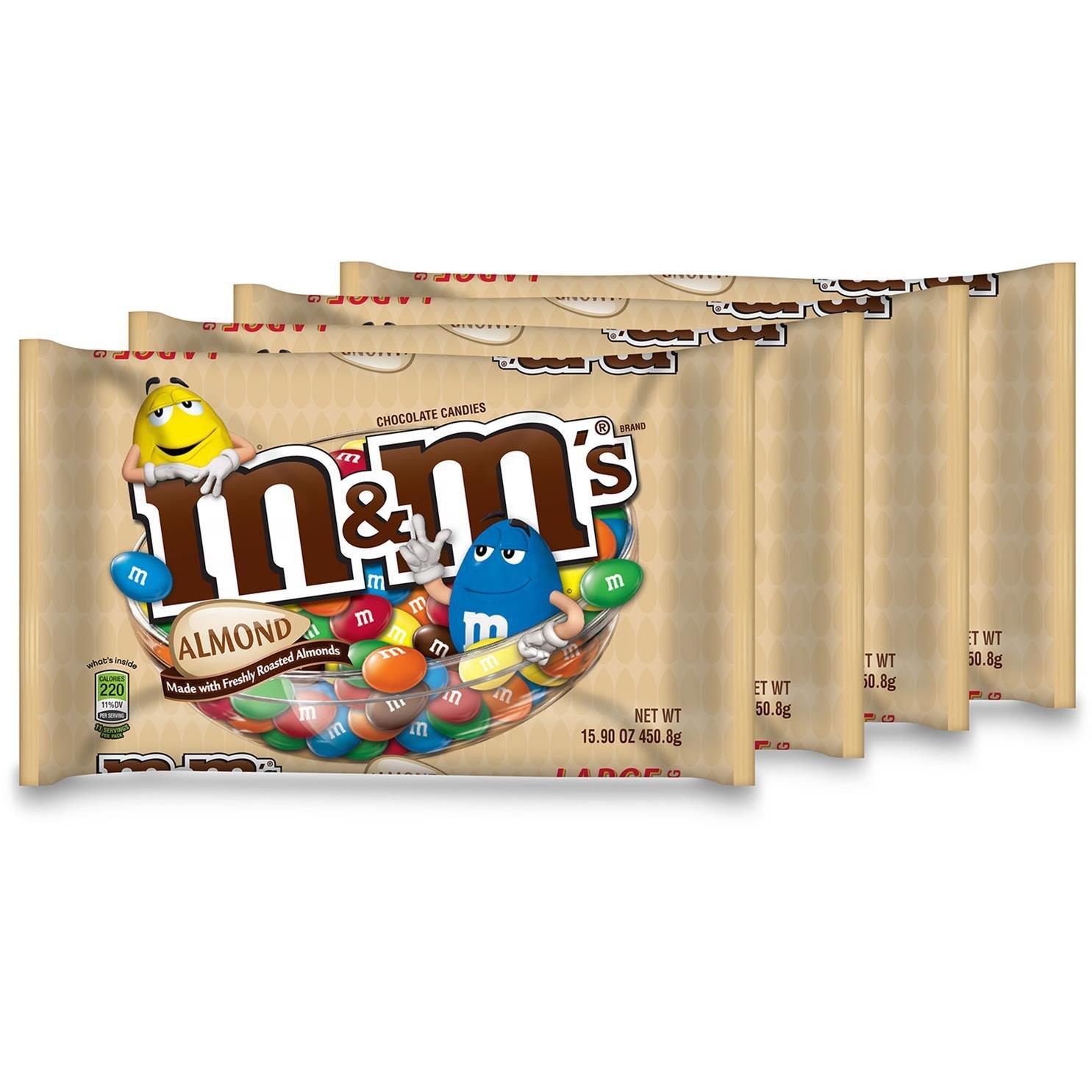 M&M'S M&M's Almond Chocolate Candy 15.9-Ounce Bag (Pack of 4)