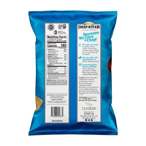Deep River Snacks Deep River Snacks Sea Salt & Vinegar Kettle Cooked Potato Chips, 5 Ounce (Pack of 12)