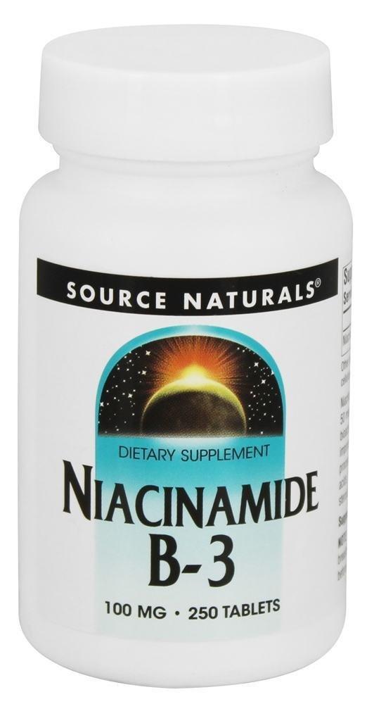 Source Naturals Source Naturals Niacinamide B-3 100mg Metabolic Support - 250 Tablets