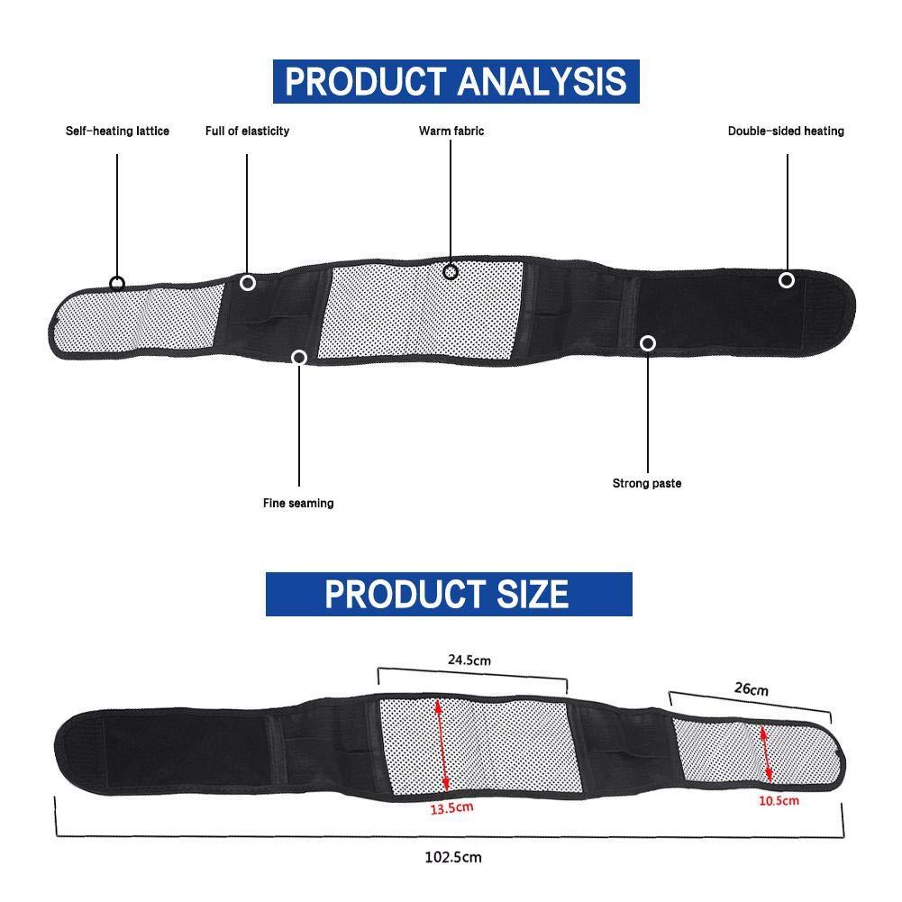 Rotekt Magnetic Waist Heating Belt, Self-heating Thermal Magnetic Heat Waist Belt Pain Relief Lower Back Lumbar Support Hot Compress for Lower Back Pain Relief