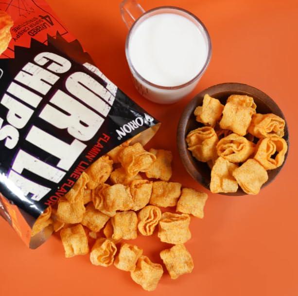 Orion Orion Turtle Chip Spicy Flavors Combination/Netflix Movie Night K-Snack Party Sets / 2024 New Flavors (Flamin\' Lime 160g x 1)