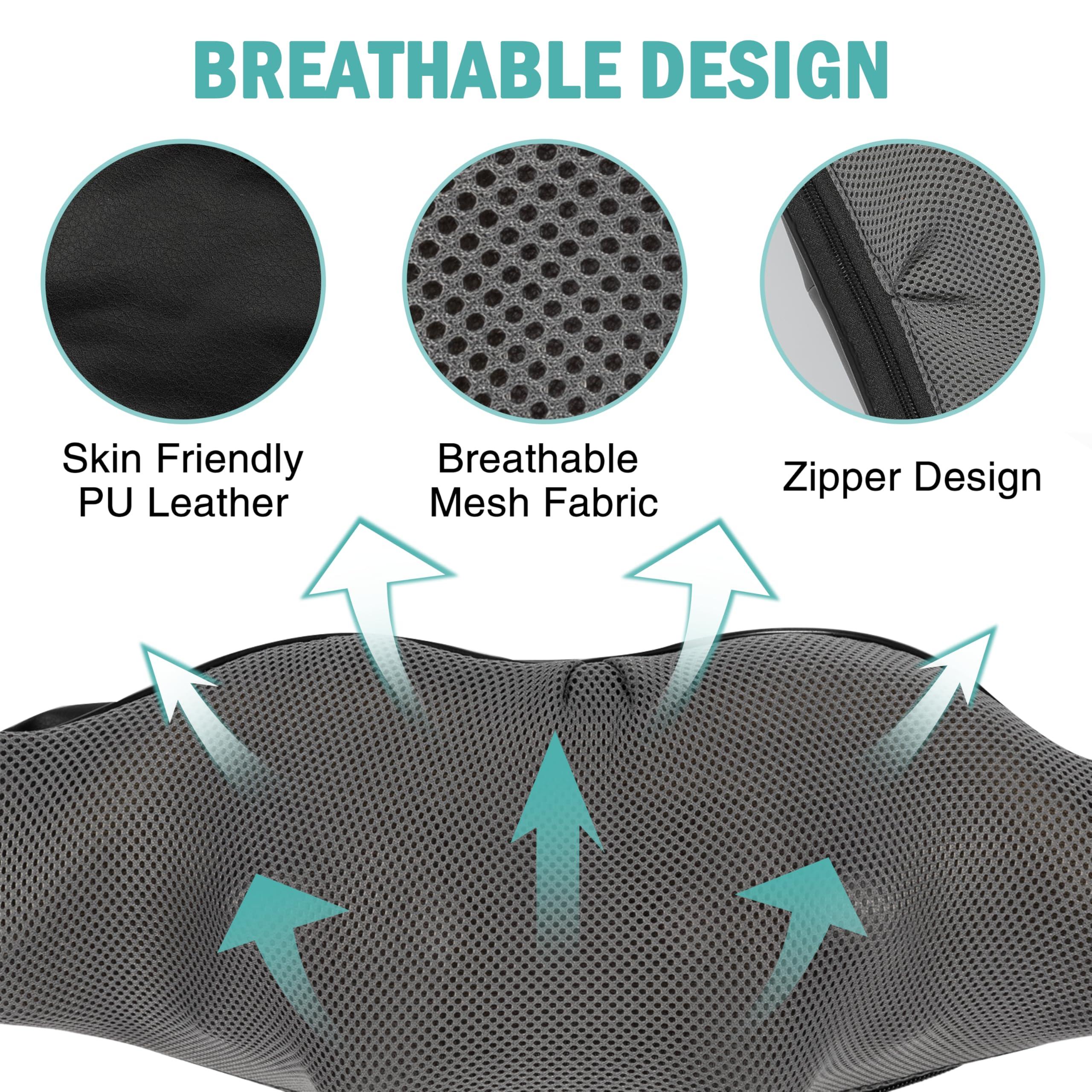 DAILYLIFE DAILYLIFE Shiatsu Neck and Back Massager with Heat, Electric Deep Kneading Massager for Neck Pain, Shoulder, Waist, Leg and Foot, Stress Relief for Men, Women, Mom, Dad