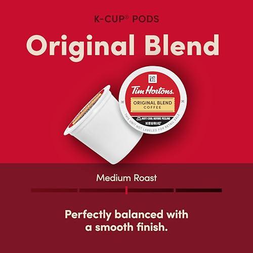 Tim Hortons Tim Hortons Original Blend, Genuine Medium Roast Coffee, Single-Serve K-Cup Pods, 48ct