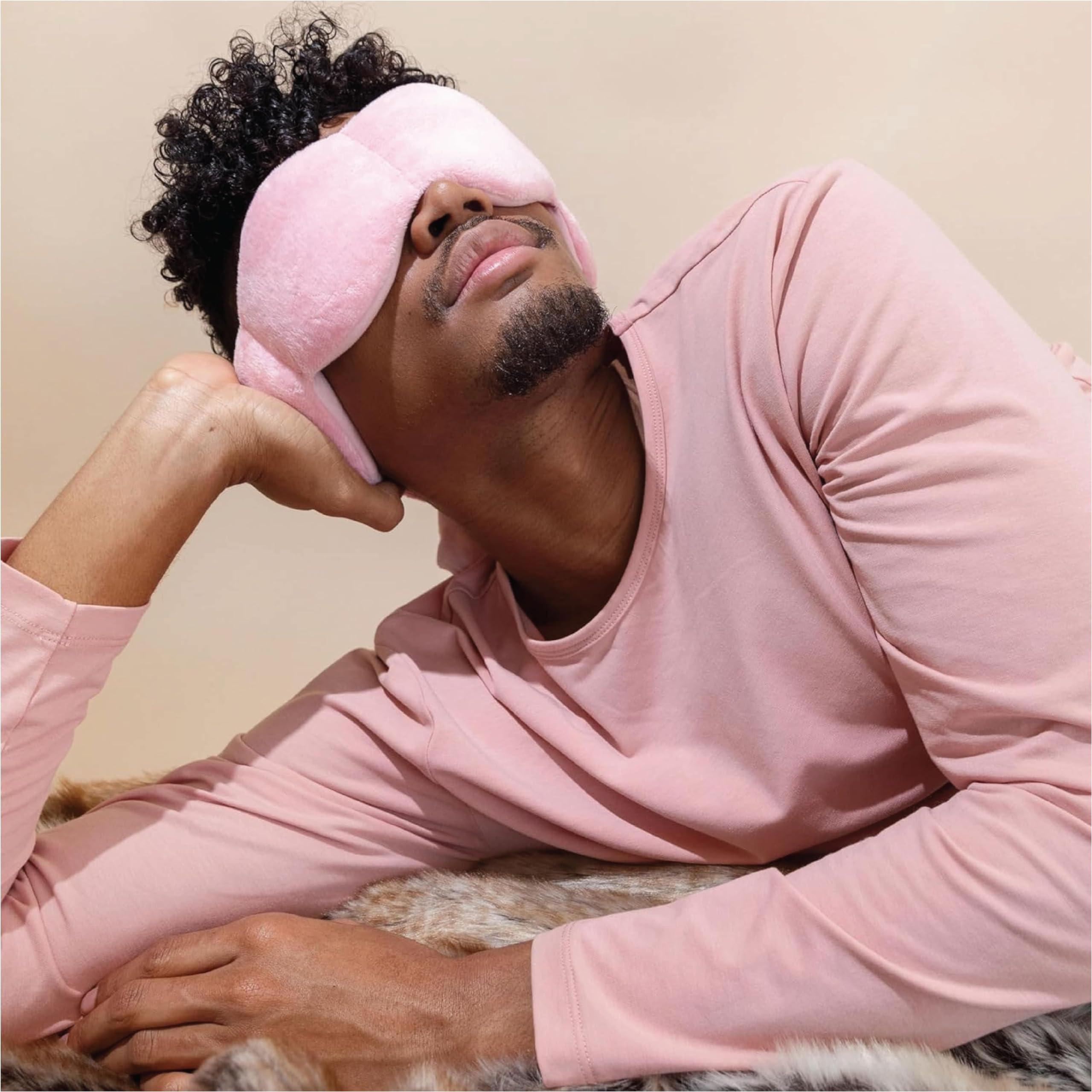 nodpod Nodpod Gentle Pressure Sleep Mask | Patented Light Blocking Design for Sleeping, Traveling & Relaxation - Blush Pink