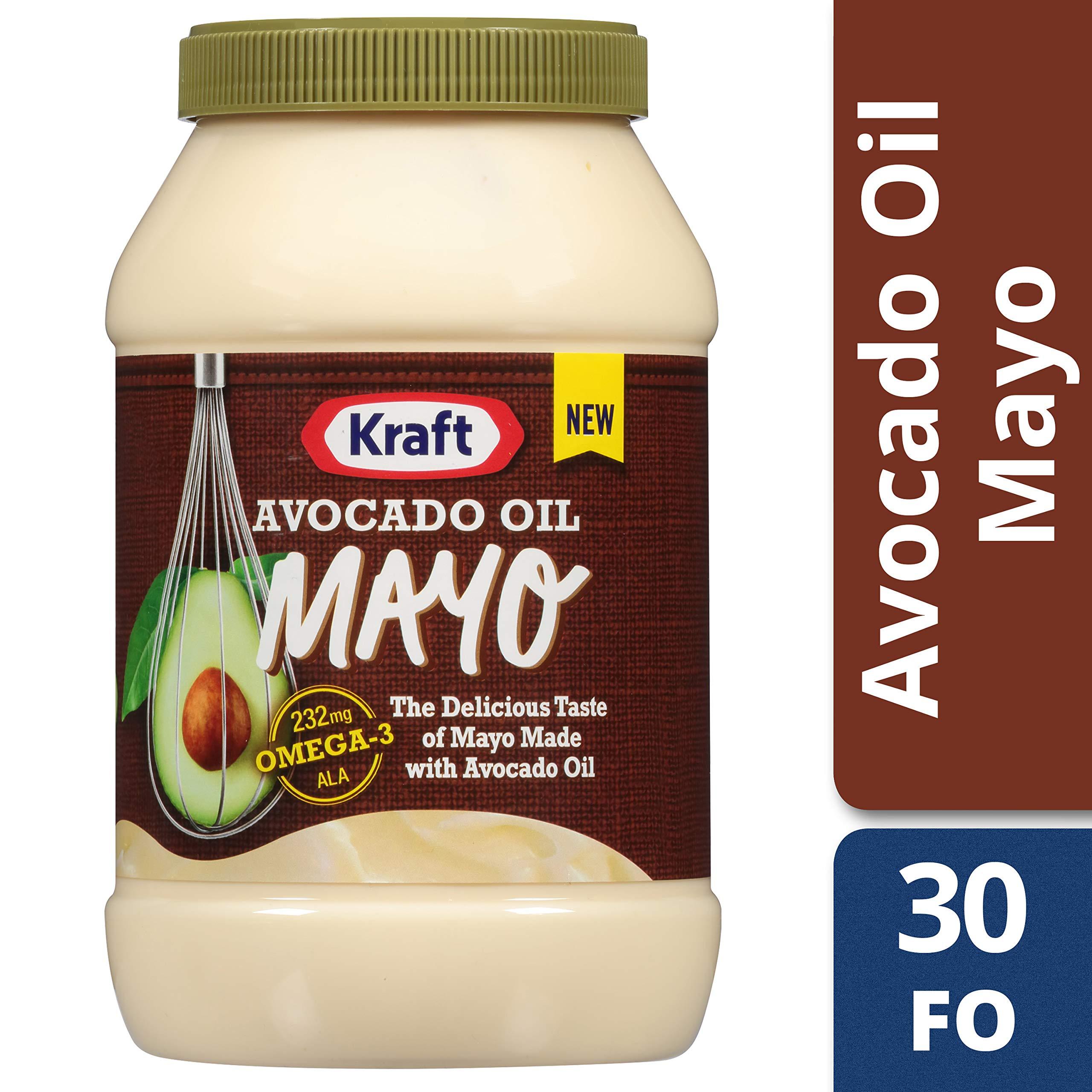 Kraft Kraft Mayo with Avocado Oil Reduced Fat Mayonnaise (30 fl oz Jar) (Pack of 2)