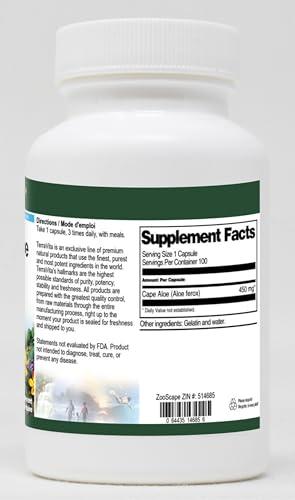 TerraVita Cape Aloe (Aloe ferox) - 450 mg (100 Capsules, ZIN: 514685) - 2 Pack