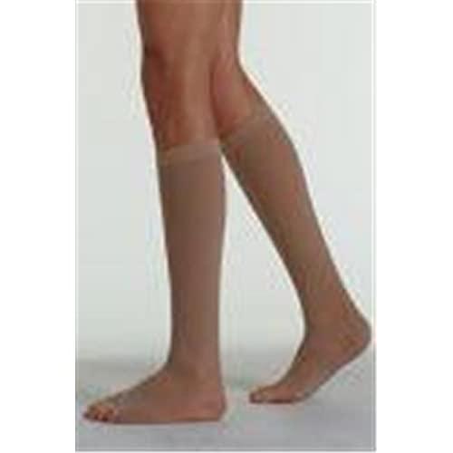 EASE BY THERAFIRM Sheer Ease Women's Thigh High Stockings - 15-20mmHg Mild Compression Nylons (Cocoa, Medium Short)